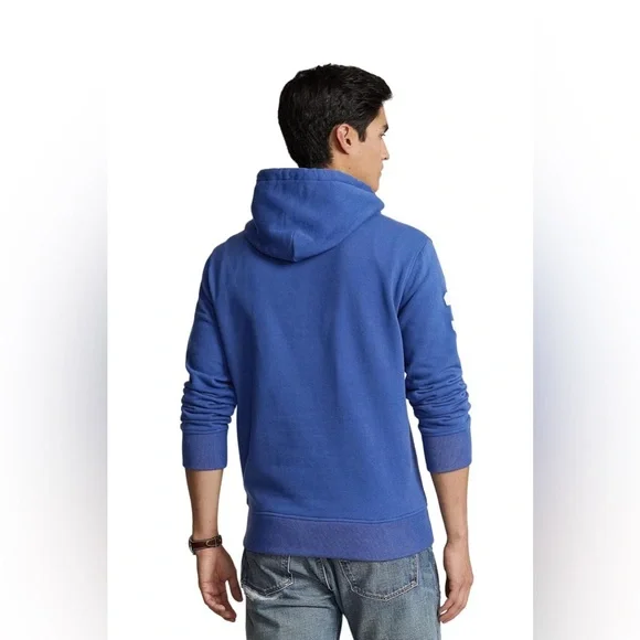 POLO RALPH LAUREN Men’s Big Pony Fleece Hoodie Beach Royal XX-Large